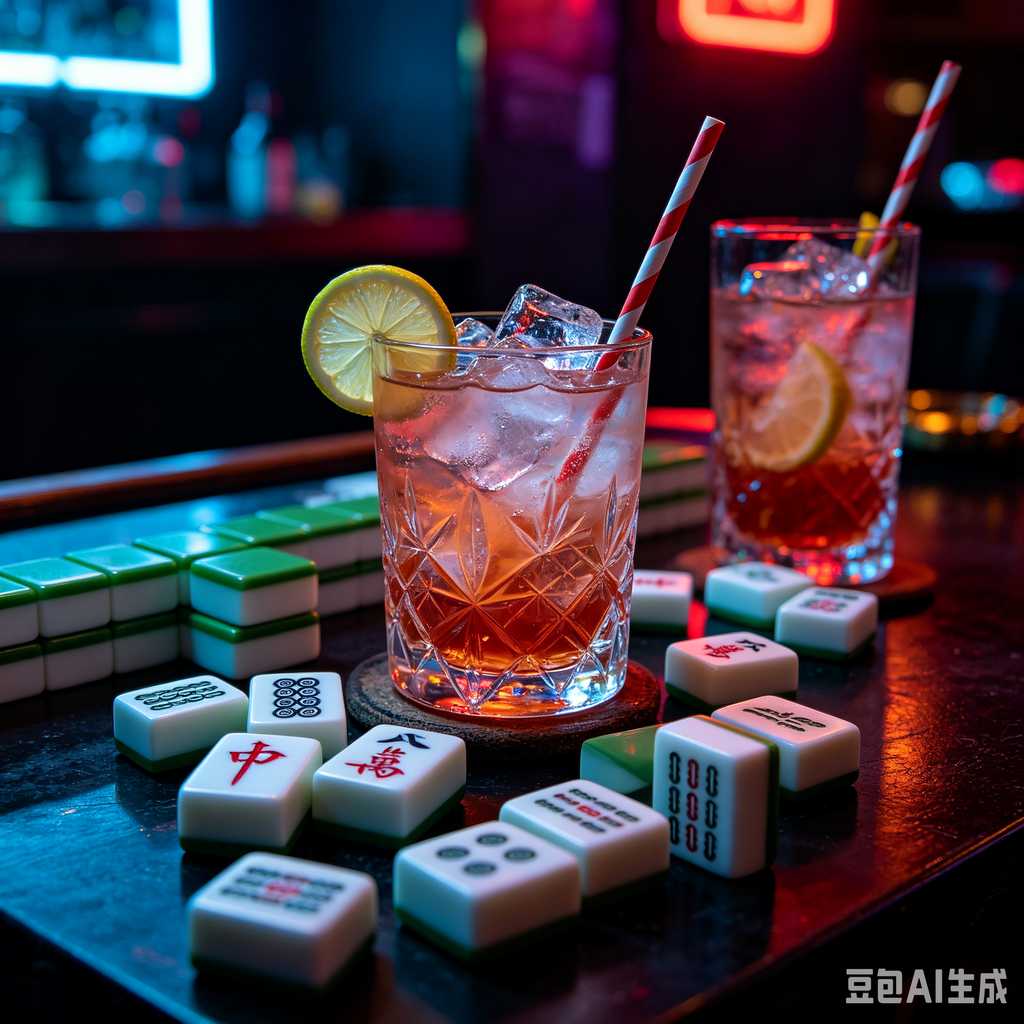 minimal text mahjong set