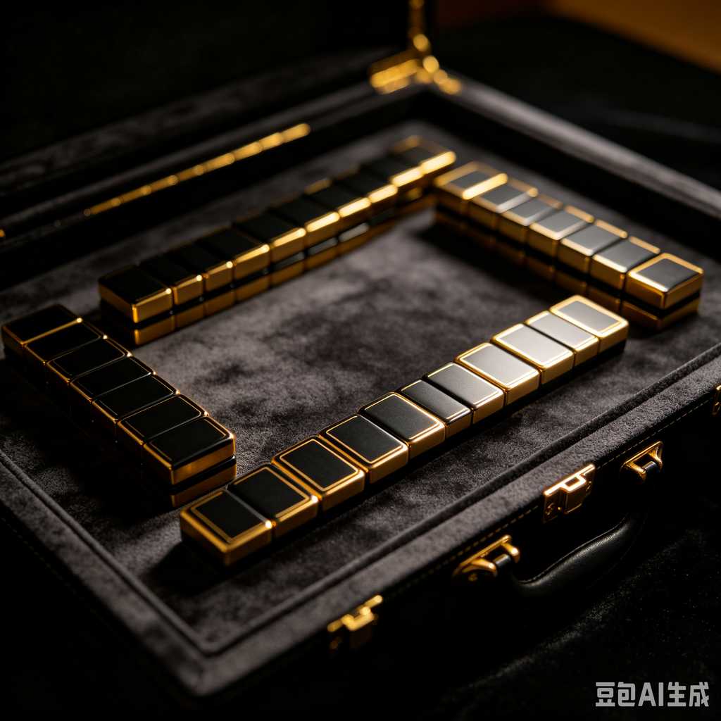 compact mahjong set with case