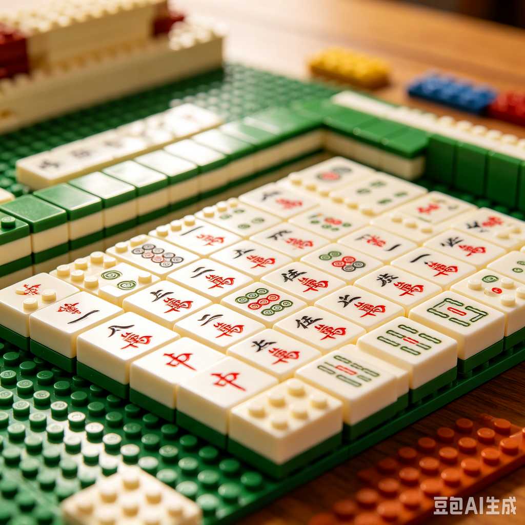 vintage style mahjong set